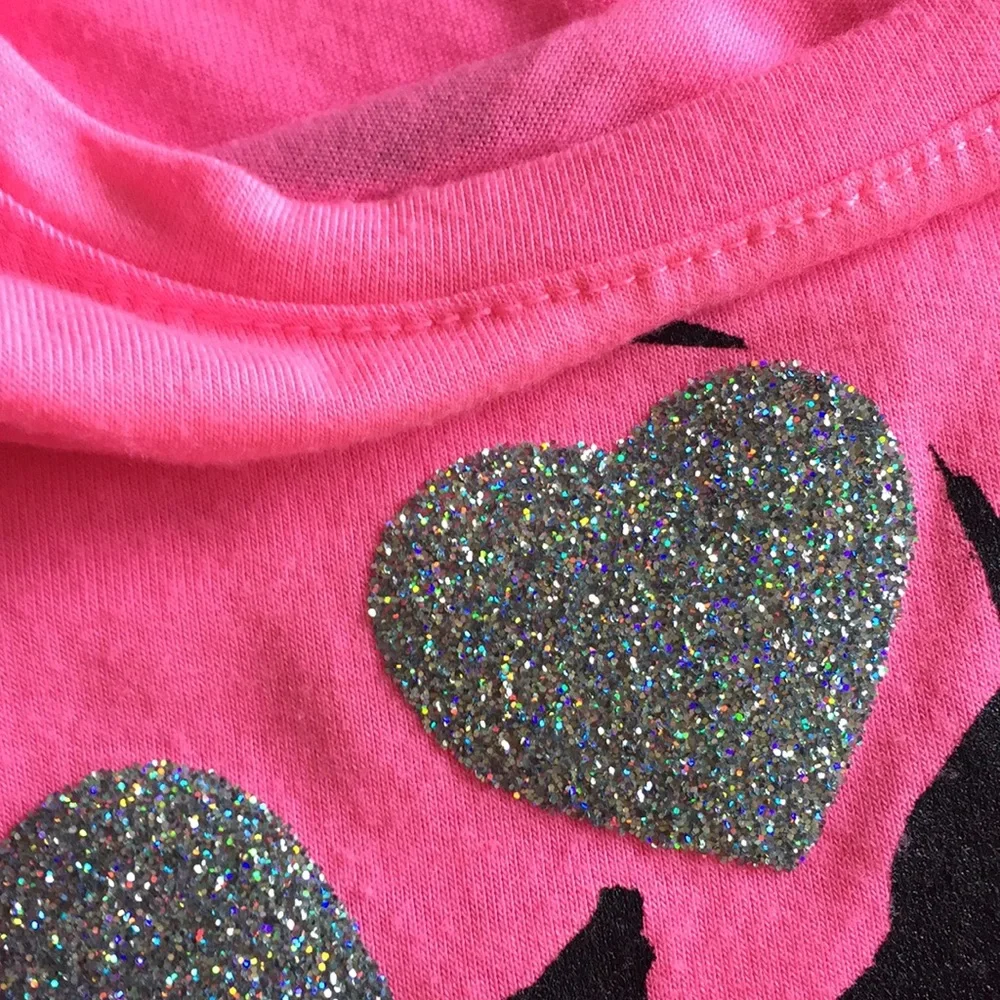 Justice‎ pink tank top size 6/7 flowey dancing panda bear